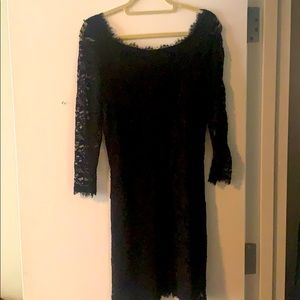Black lace dress